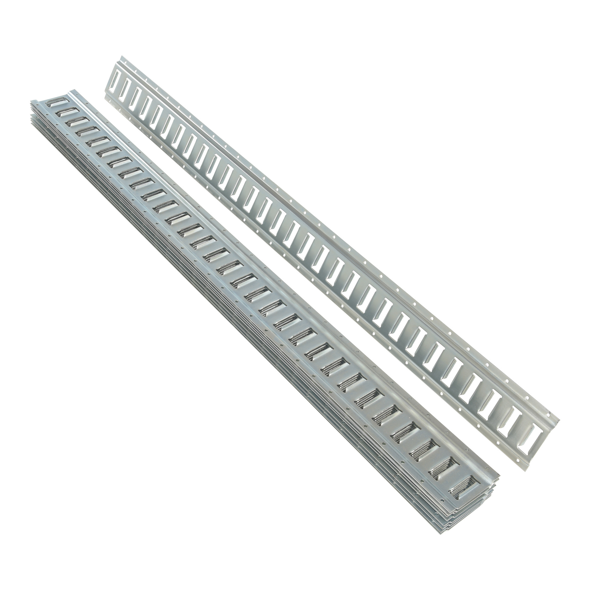 Vestil E-Track - 61in. x 6in., Steel, Zinc Plated, Model# E-TRK-5-ZN-10PK